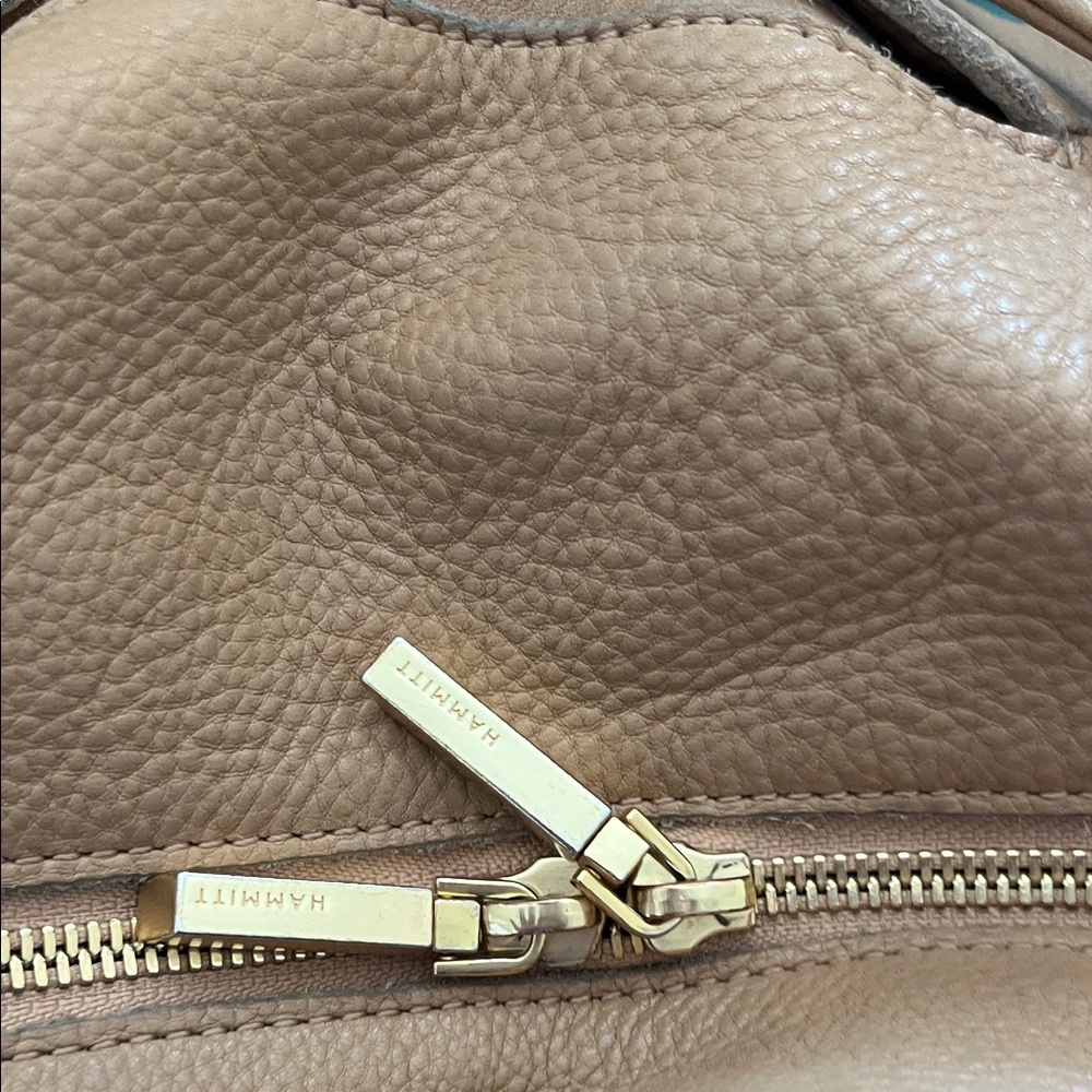 Hammitt Tan Leather Shoulder Bag with Gold Hardware - Picture 11 of 16